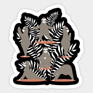 Sloth Yoga Sticker